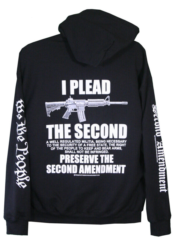 Hoodie I Plead the Second black jpg