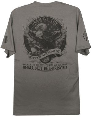 Preserve The Second Amendment Eagle Shield T-Shirt - Image 3