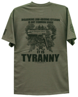 Disarming Law-Abiding Citizens is Tyranny T-Shirt - Image 3
