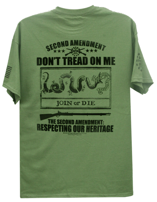 Don't Tread Respecting Our Heritage Mil Green png