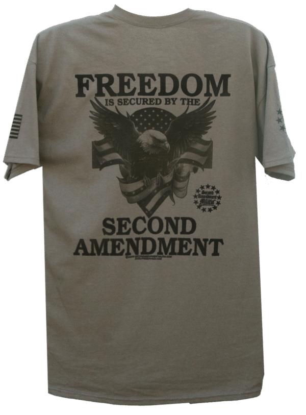 Freedom is Secured By 2A Charcoal png
