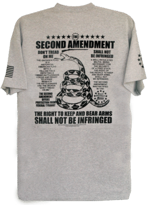 Second Amendment Gadsden Shall Not Be Infringed T-Shirt - Image 3