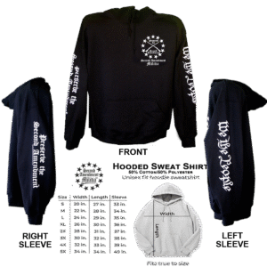 Don't Tread On Me Distressed Hooded Sweat Shirt - Image 3