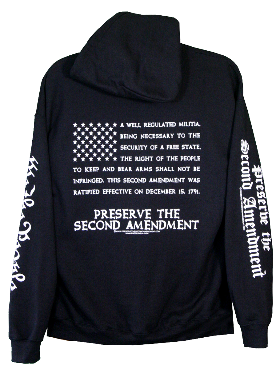 Second Amendment Flag Hooded Sweat Shirt - Image 2