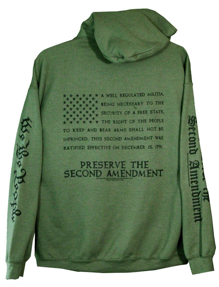 Second Amendment Flag Hooded Sweat Shirt