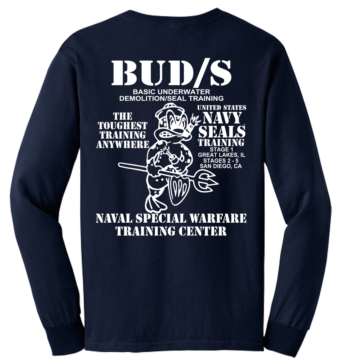 U.S. Navy SEALs BUDS Training Long Sleeve T-Shirt - Image 2