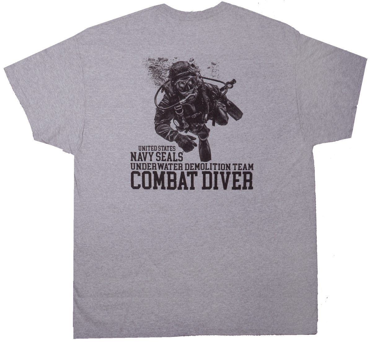 UDT Navy SEALs Combat Diver T-Shirt Design #201 - Image 2