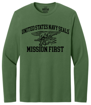 U.S. Navy SEALs Mission First Long Sleeve T-Shirt