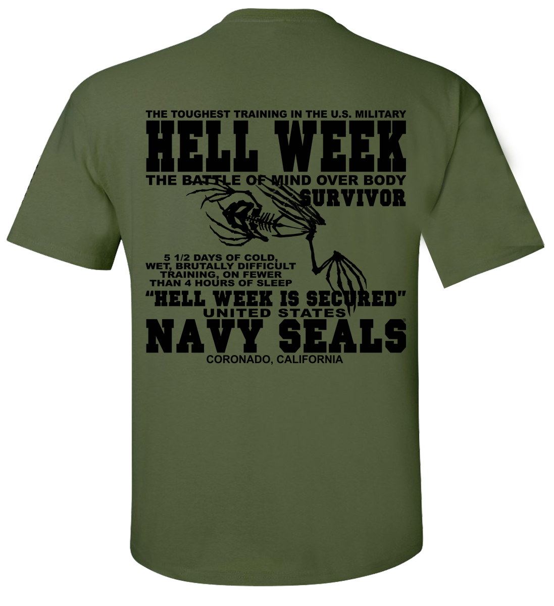 Navy SEALs Hell Week Buds Training T-Shirt - Image 4