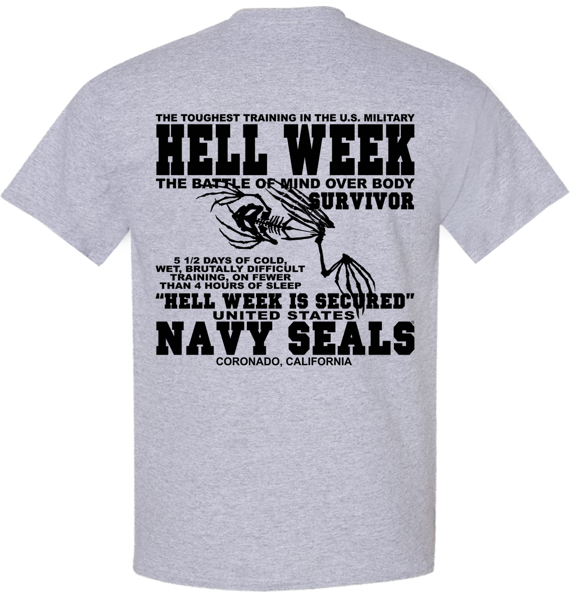 Navy SEALs Hell Week Buds Training T-Shirt - Image 3