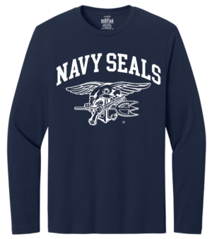 U.S. Navy SEALs Arch Trident Long Sleeve T-Shirt Design #111