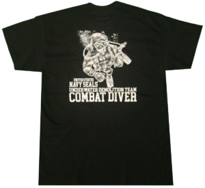 UDT Navy SEALs Combat Diver T-Shirt Design #201