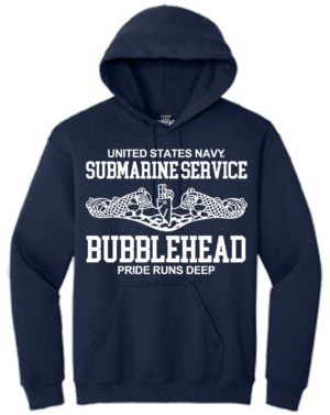 Bubblehead United States Submarine Service Hooded Sweat Shirt