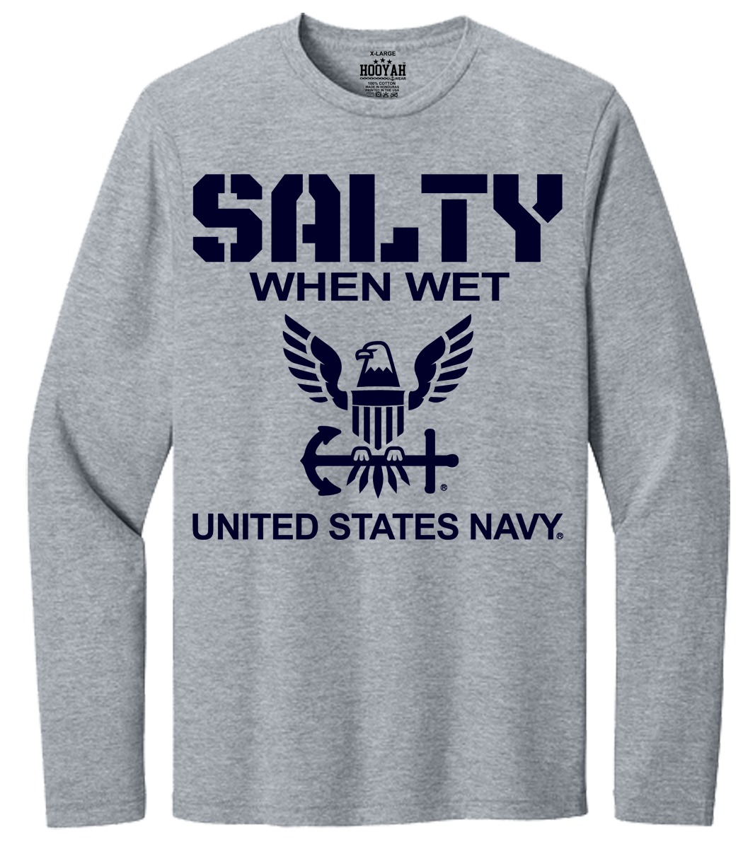 Salty When Wet Long Sleeve T-Shirt Design 305